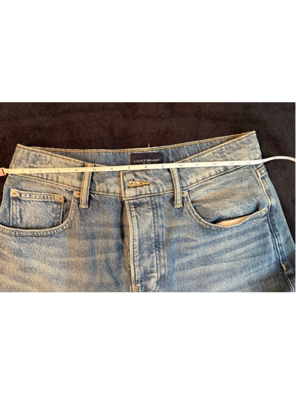 Women's Lucky Brand Blue 90s Loose High Rise Straight Leg Jeans Size 28 - Picture 5 of 5